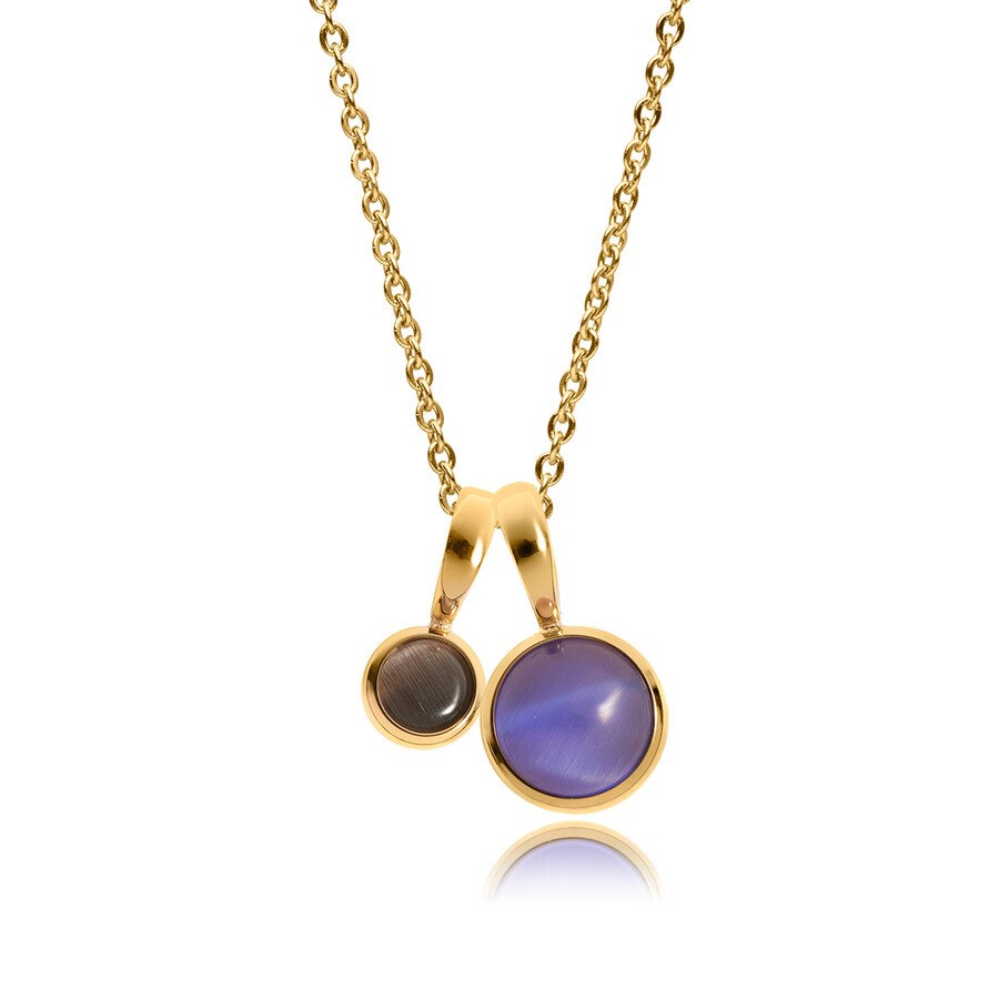 316L Stainless Steel Purple Cat Eye Jewelry Set - Image 2