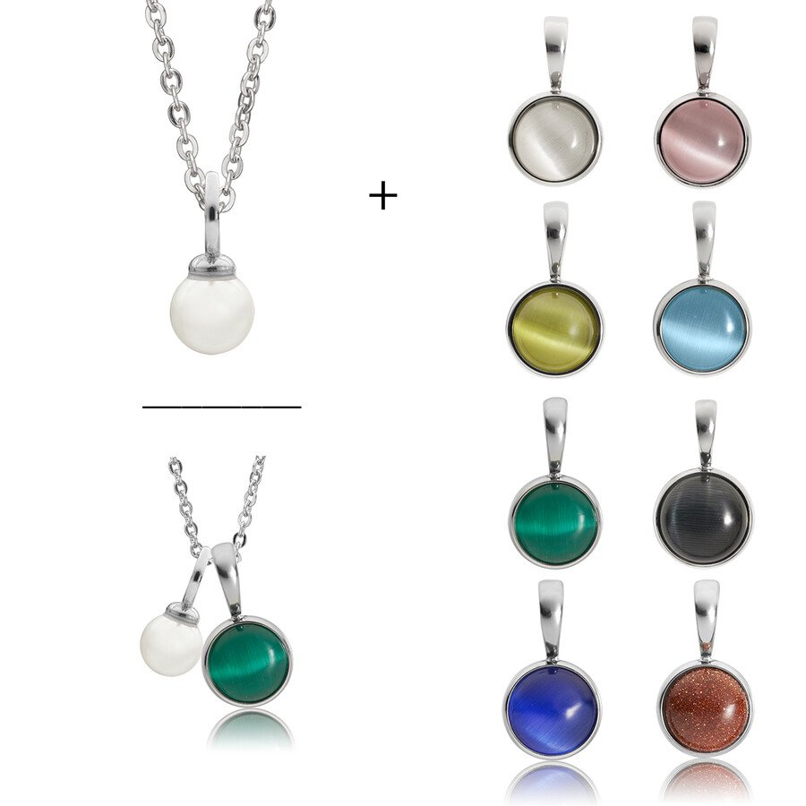 316L Stainless Steel Cat Eye Pendants - Image 2