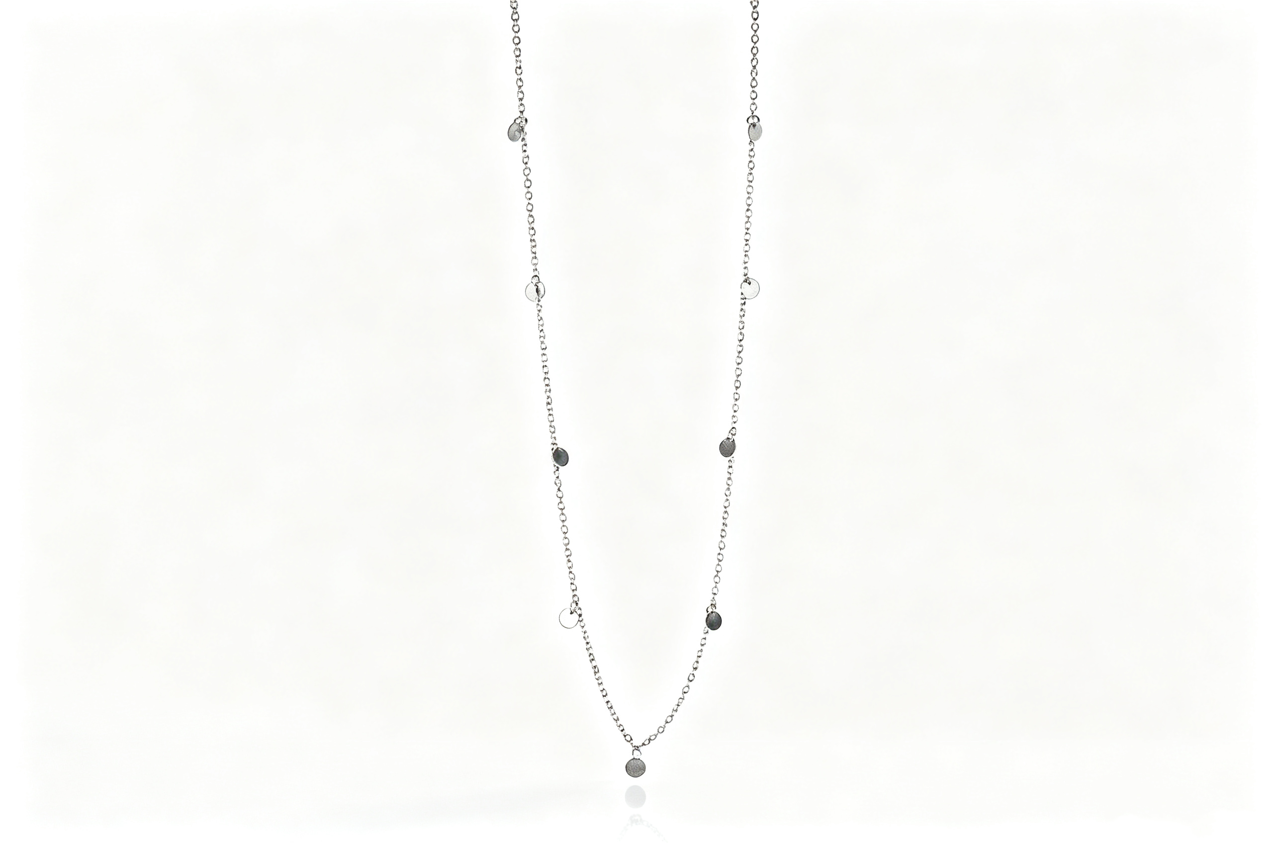 316L Stainless Steel Circle Pendant Necklace - Image 2